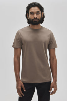 T-Shirt col rond pour homme par Robert Barakett | Georgia 23336 Brun | Boutique Vvög, vêtements mode pour homme et femme