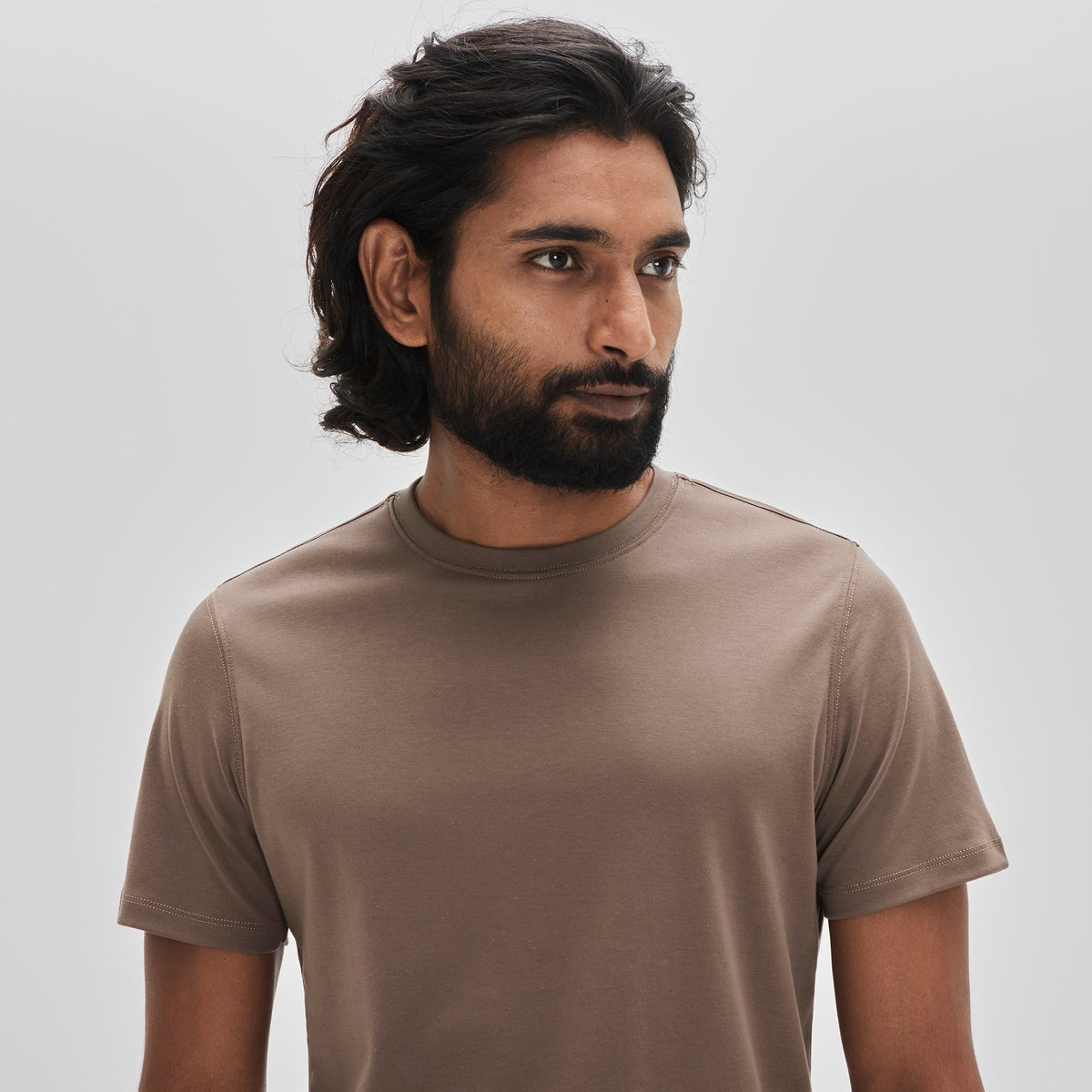 T-Shirt col rond pour homme par Robert Barakett | Georgia 23336 Brun | Boutique Vvög, vêtements mode pour homme et femme