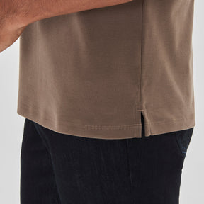 T-Shirt col rond pour homme par Robert Barakett | Georgia 23336 Brun | Boutique Vvög, vêtements mode pour homme et femme