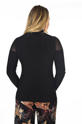 Chandail manches longues pour femme par Frank Lyman | 234003 BLACK | Boutique Vvög, vêtements mode pour homme et femme