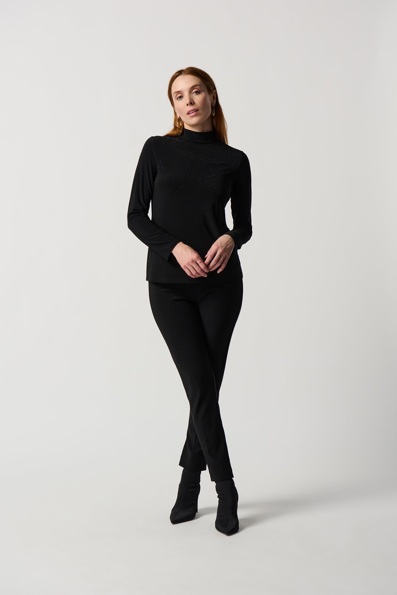 Chandail manches longues pour femme par Joseph Ribkoff | 234129 Black | Boutique Vvög, vêtements mode pour homme et femme