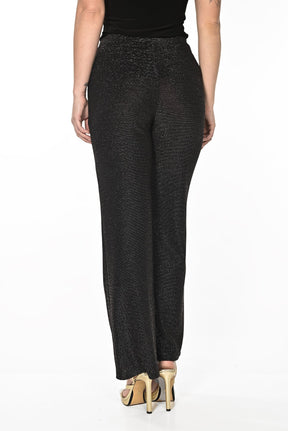 Pantalon en tricot pour femme par Frank Lyman | 234301 BLK/GOLD | Boutique Vvög, vêtements mode pour homme et femme