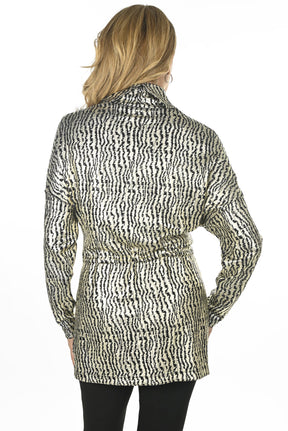 Chandail manches longues pour femme par Frank Lyman | 234397 GOLD/BLK | Boutique Vvög, vêtements mode pour homme et femme