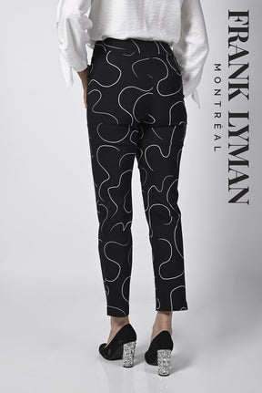 Pantalon cheville pour femme par Frank Lyman | 236295 BLK/WHT | Boutique Vvög, vêtements mode pour homme et femme