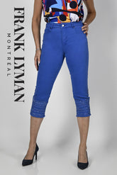 Capri pour femme par Frank Lyman | 236671U ROYAL BLUE | Boutique Vvög, vêtements mode pour homme et femme