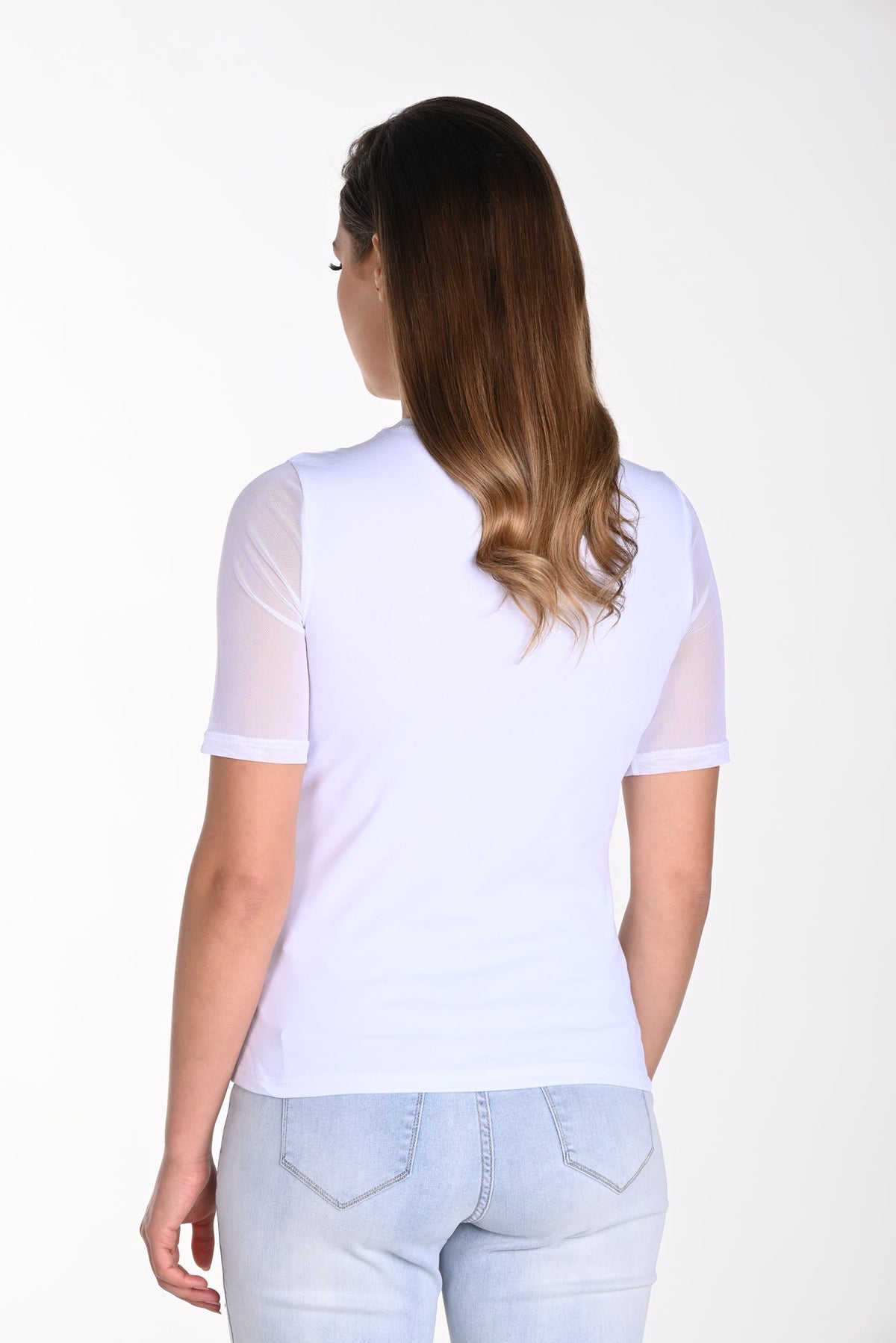 T-Shirt pour femme par Frank Lyman | 241311U WHITE | Boutique Vvög, vêtements mode pour homme et femme