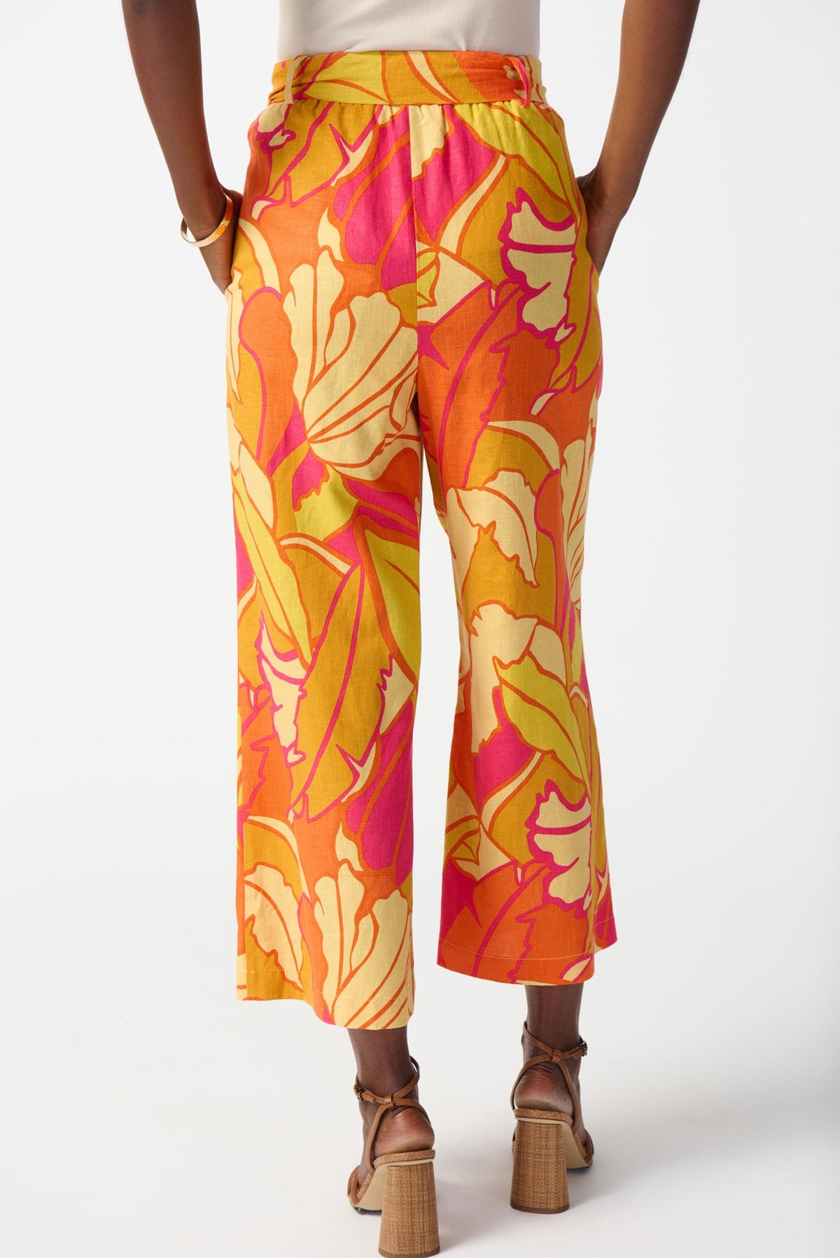Pantalon pour femme par Joseph Ribkoff | 242910 PINK/MULTI | Boutique Vvög, vêtements mode pour homme et femme