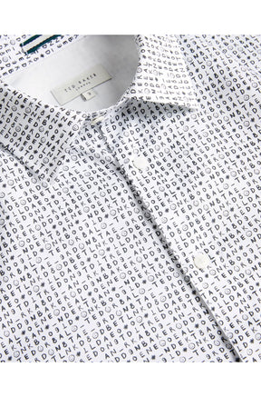 Chemise manches longues pour homme par Ted Baker | 264269 WHITE | Boutique Vvög, vêtements mode pour homme et femme
