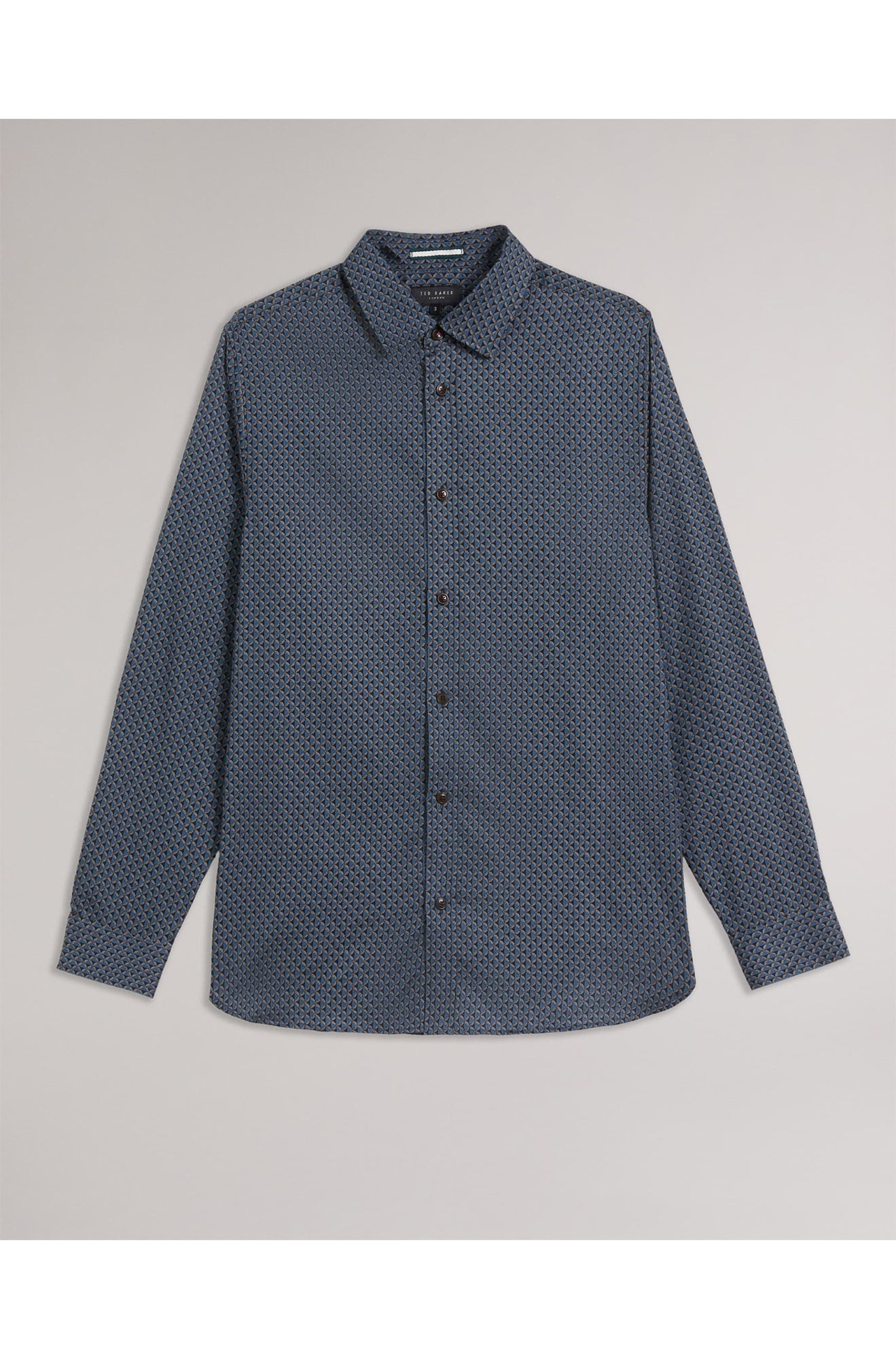 Chemise manches longues pour homme par Ted Baker | 264275 DK-BLUE | Boutique Vvög, vêtements mode pour homme et femme