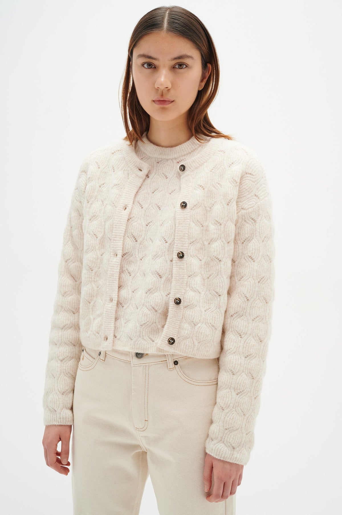 Veste/Cardigan pour femme par Inwear | 30108606/Rodas 1304001-FRENCH OAK | Boutique Vvög, vêtements mode pour homme et femme