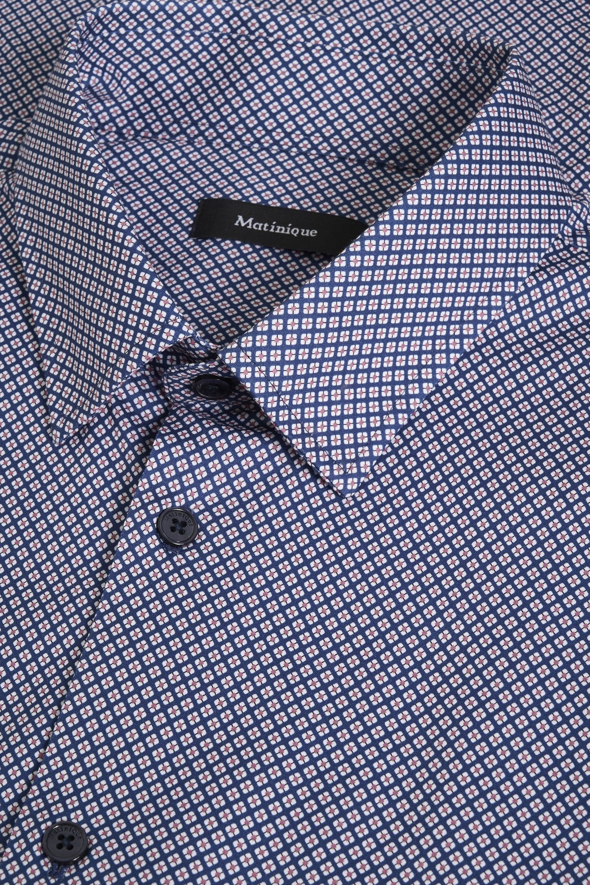 Chemise manches courtes pour homme par Matinique | 30207281 194028-INSIGNIA BLUE | Boutique Vvög, vêtements mode pour homme et femme