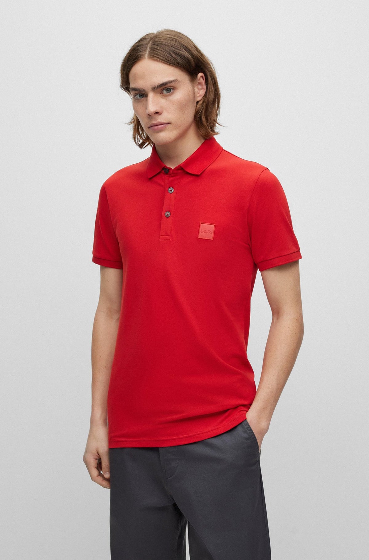Polo pour homme par HUGO BOSS | 50472668 Rouge/624/BRIGHT RED | Boutique Vvög, vêtements mode pour homme et femme