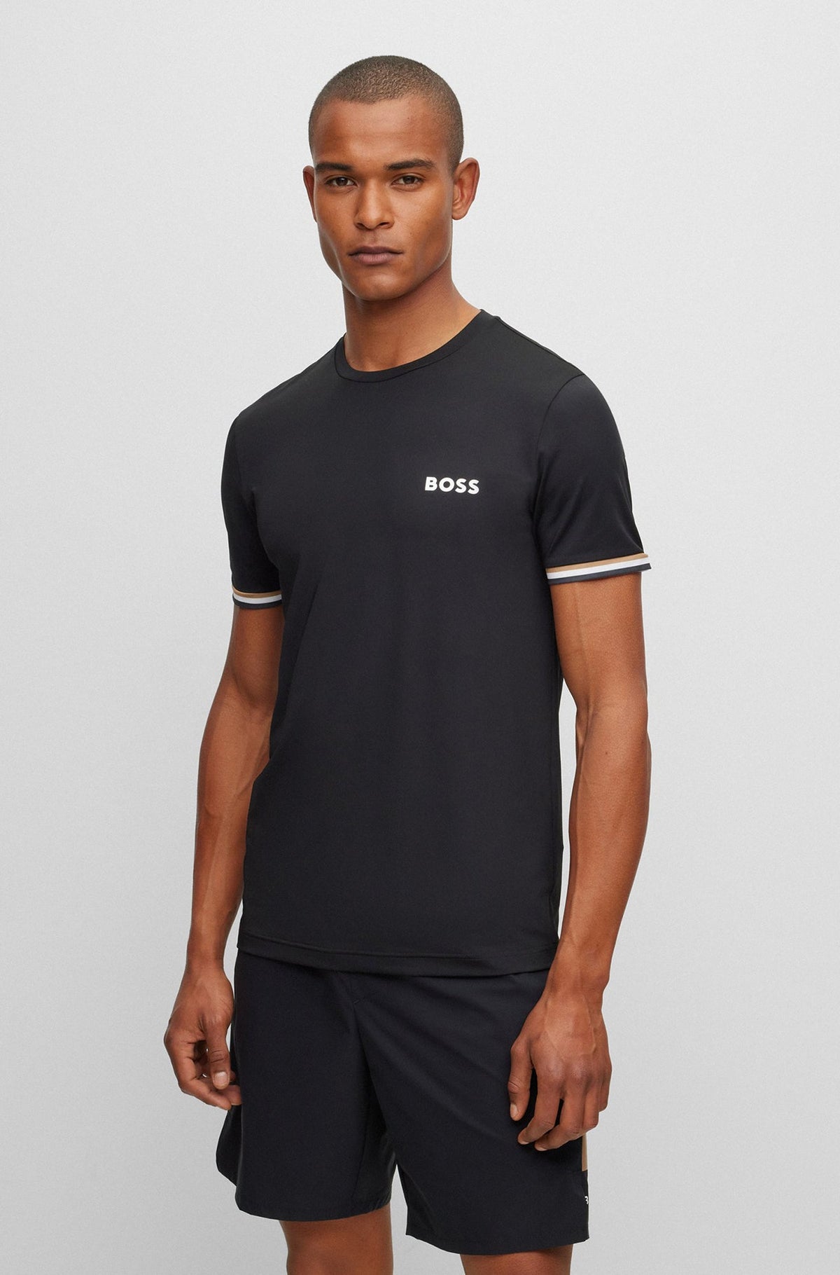 T-Shirt pour homme par HUGO BOSS | 50482392 001-BLACK | Boutique Vvög, vêtements mode pour homme et femme