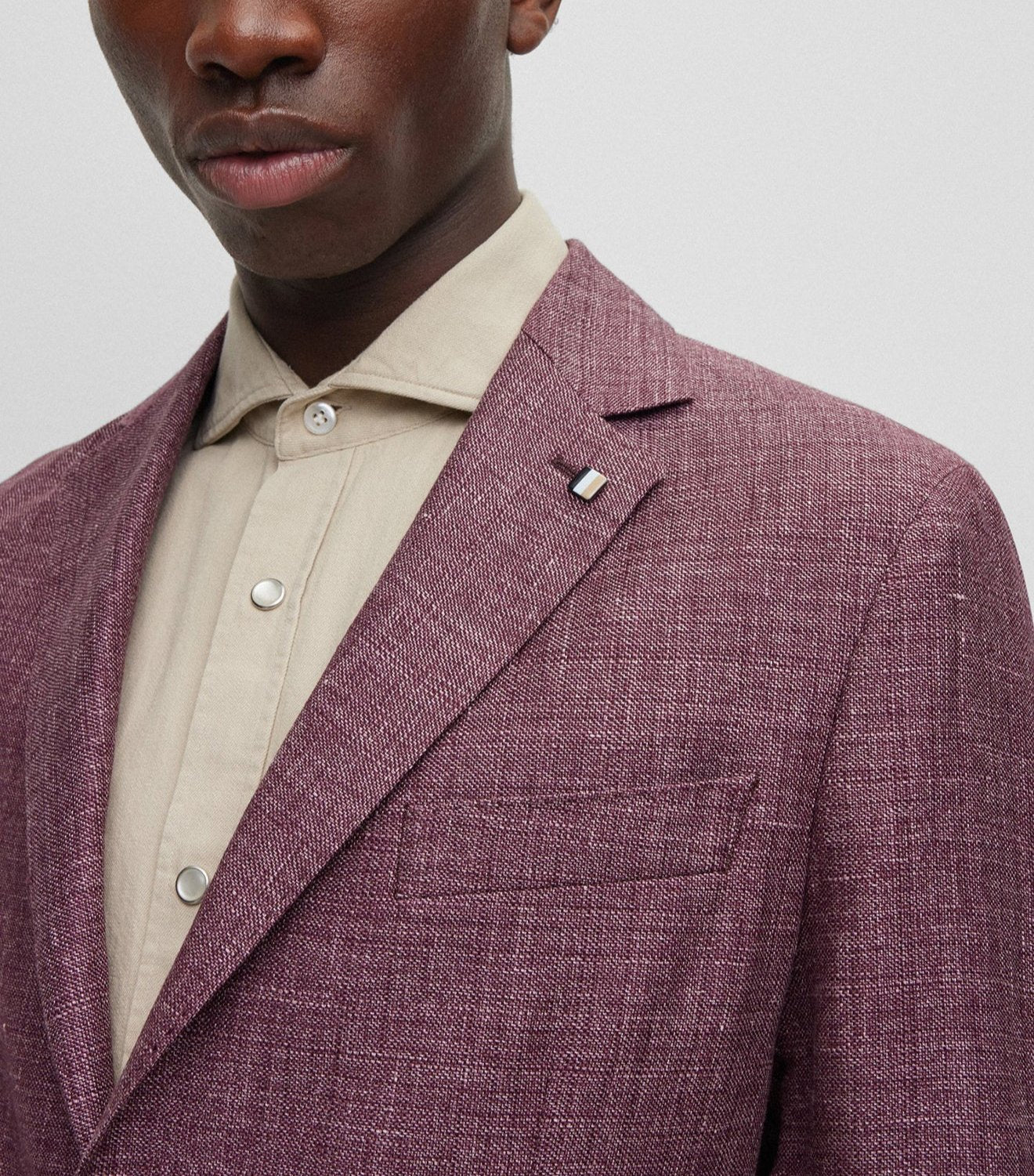 Men's blazer by HUGO BOSS 50488356 Rouge Foncé/601-DARK RED