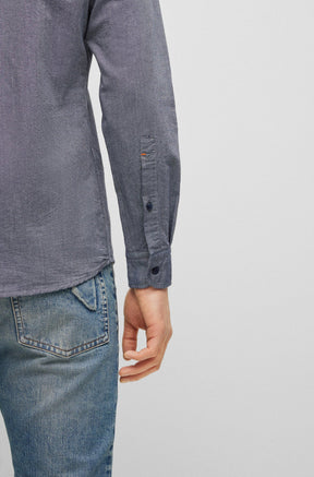 Chemise manches longues pour homme par HUGO BOSS | 50489341 418-NAVY | Boutique Vvög, vêtements mode pour homme et femme