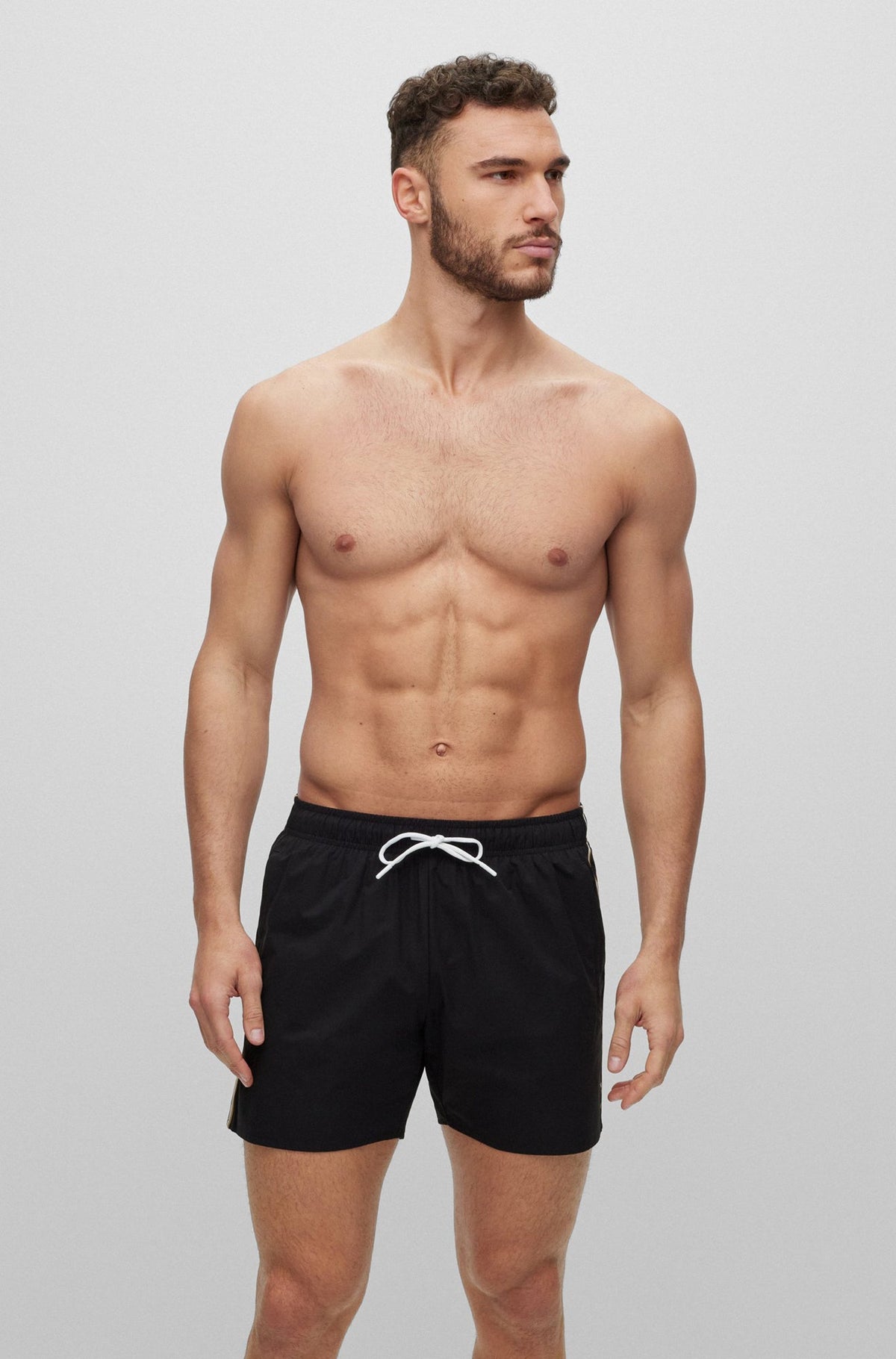 Maillot short pour homme par HUGO BOSS | 50491594 Noir/001-BLACK | Boutique Vvög, vêtements mode pour homme et femme