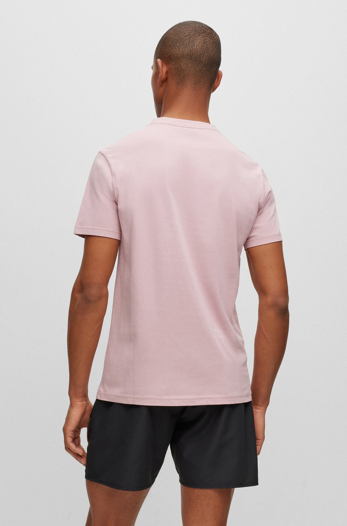 T-Shirt pour homme par HUGO BOSS | 50491706 Rose/680 | Boutique Vvög, vêtements mode pour homme et femme