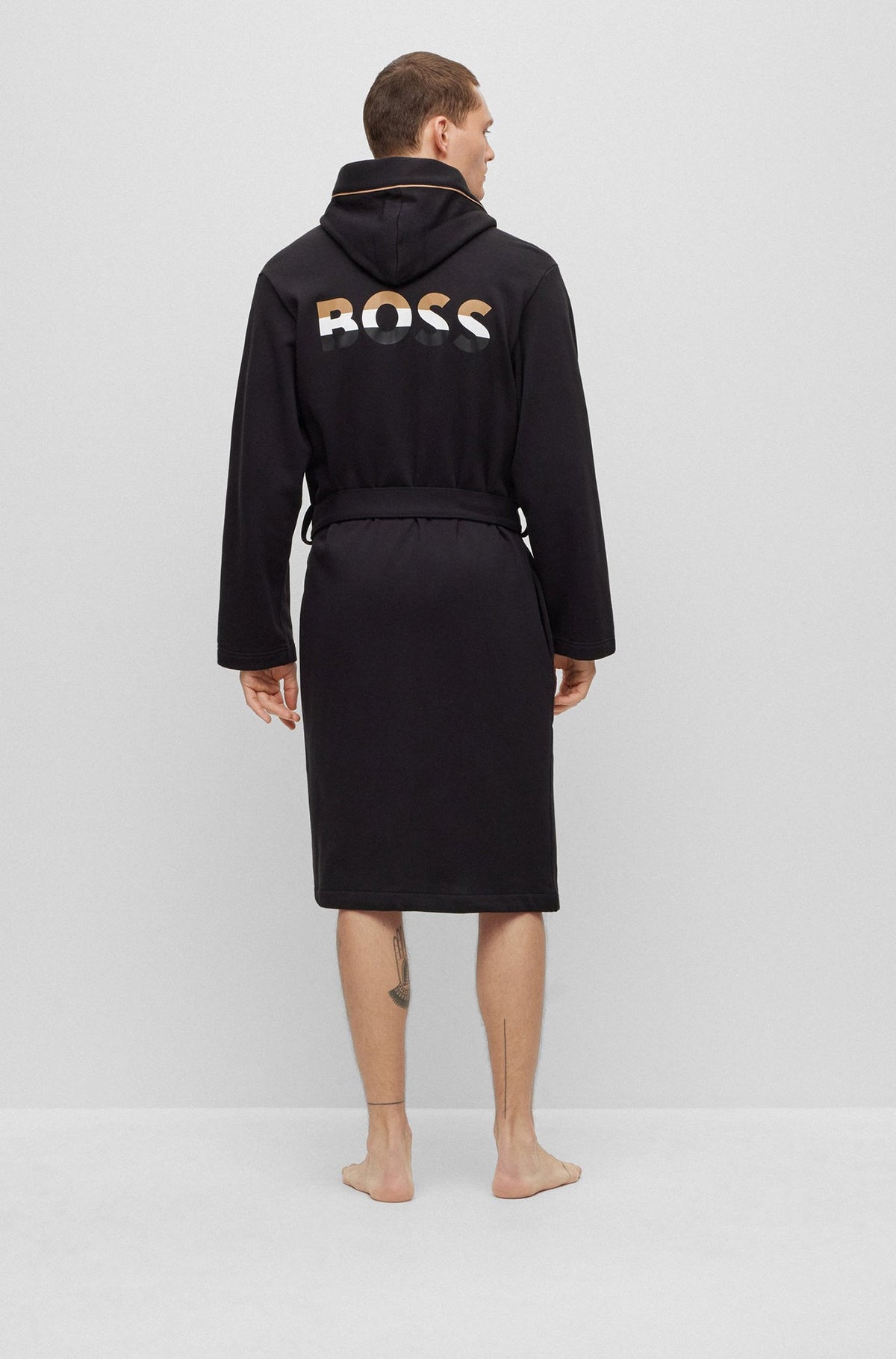 Robe de chambre pour homme par HUGO BOSS | 50492544 001-BLACK-Noir | Boutique Vvög, vêtements mode pour homme et femme