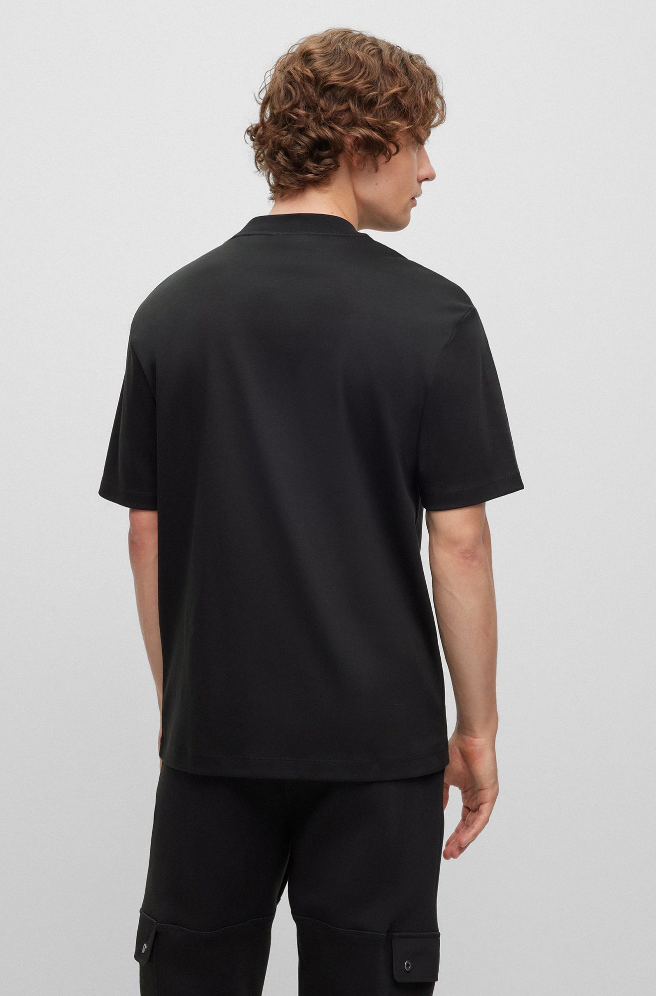 T-Shirt pour homme par HUGO BOSS | 50492948 Noir/001-BLACK | Boutique Vvög, vêtements mode pour homme et femme