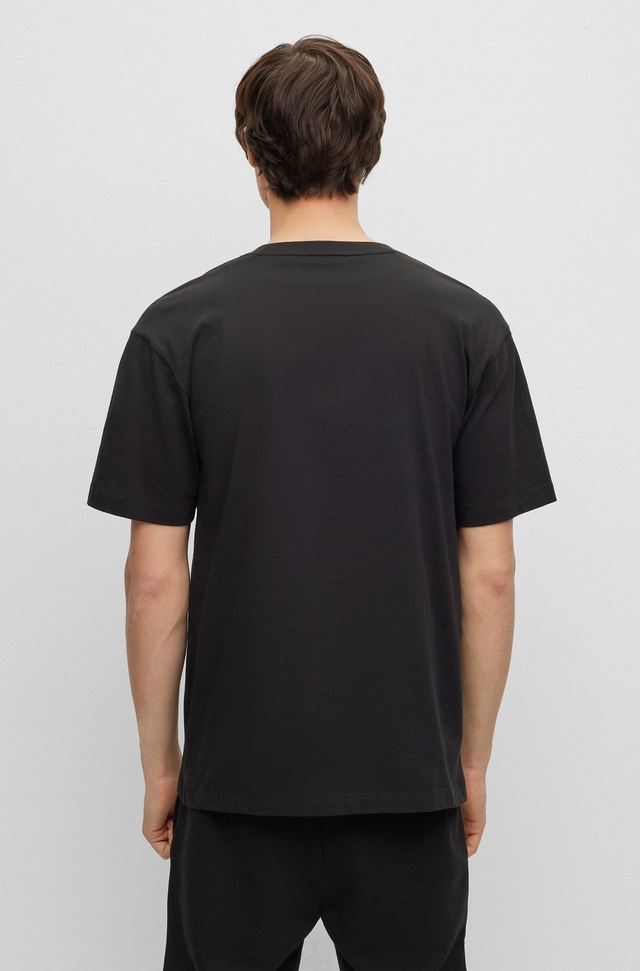 T-Shirt pour homme par HUGO BOSS | 50494012 Noir/001-BLACK | Boutique Vvög, vêtements mode pour homme et femme