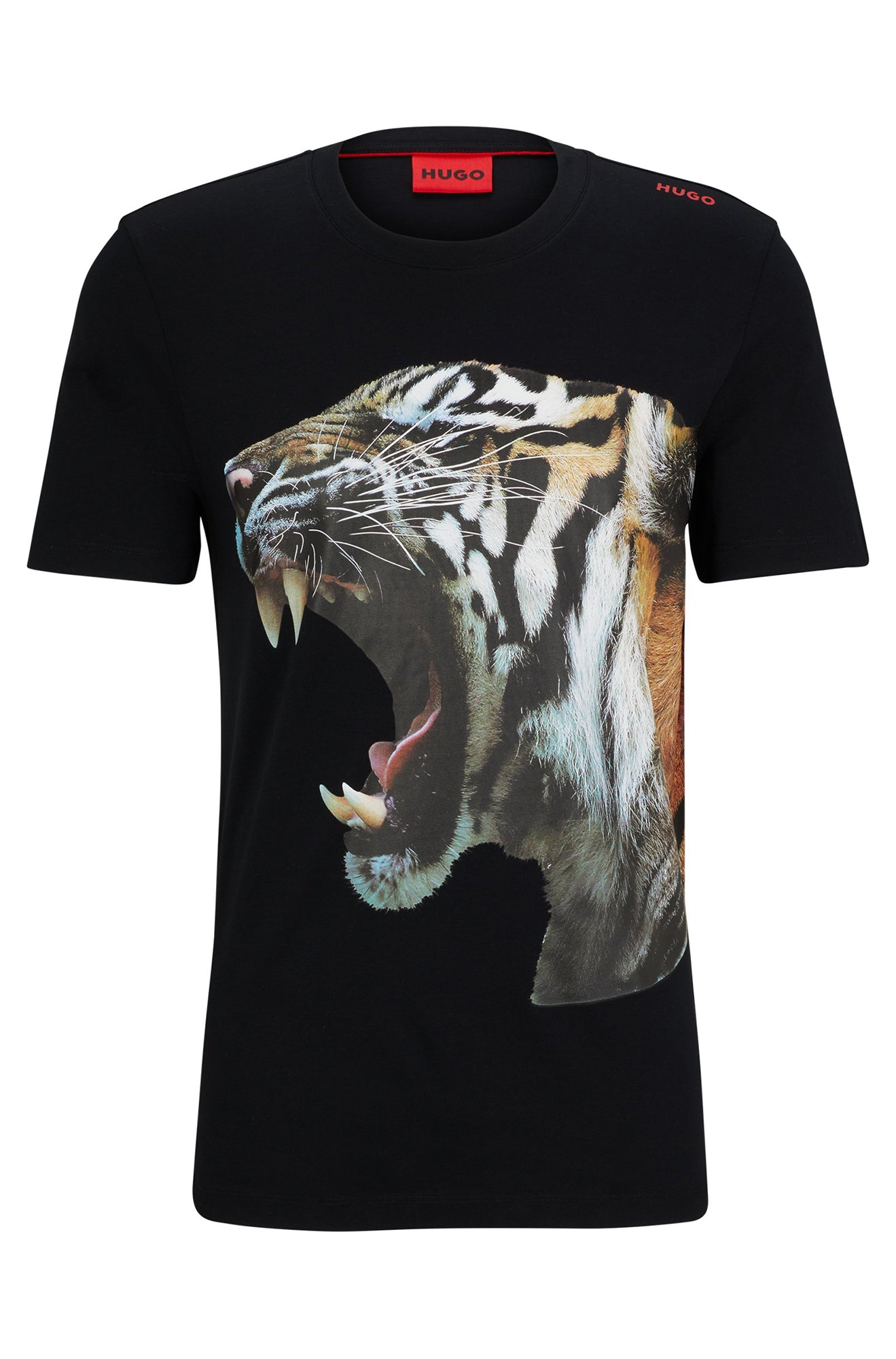 T-Shirt pour homme par HUGO BOSS | 50494577 Noir/001-BLACK | Boutique Vvög, vêtements mode pour homme et femme