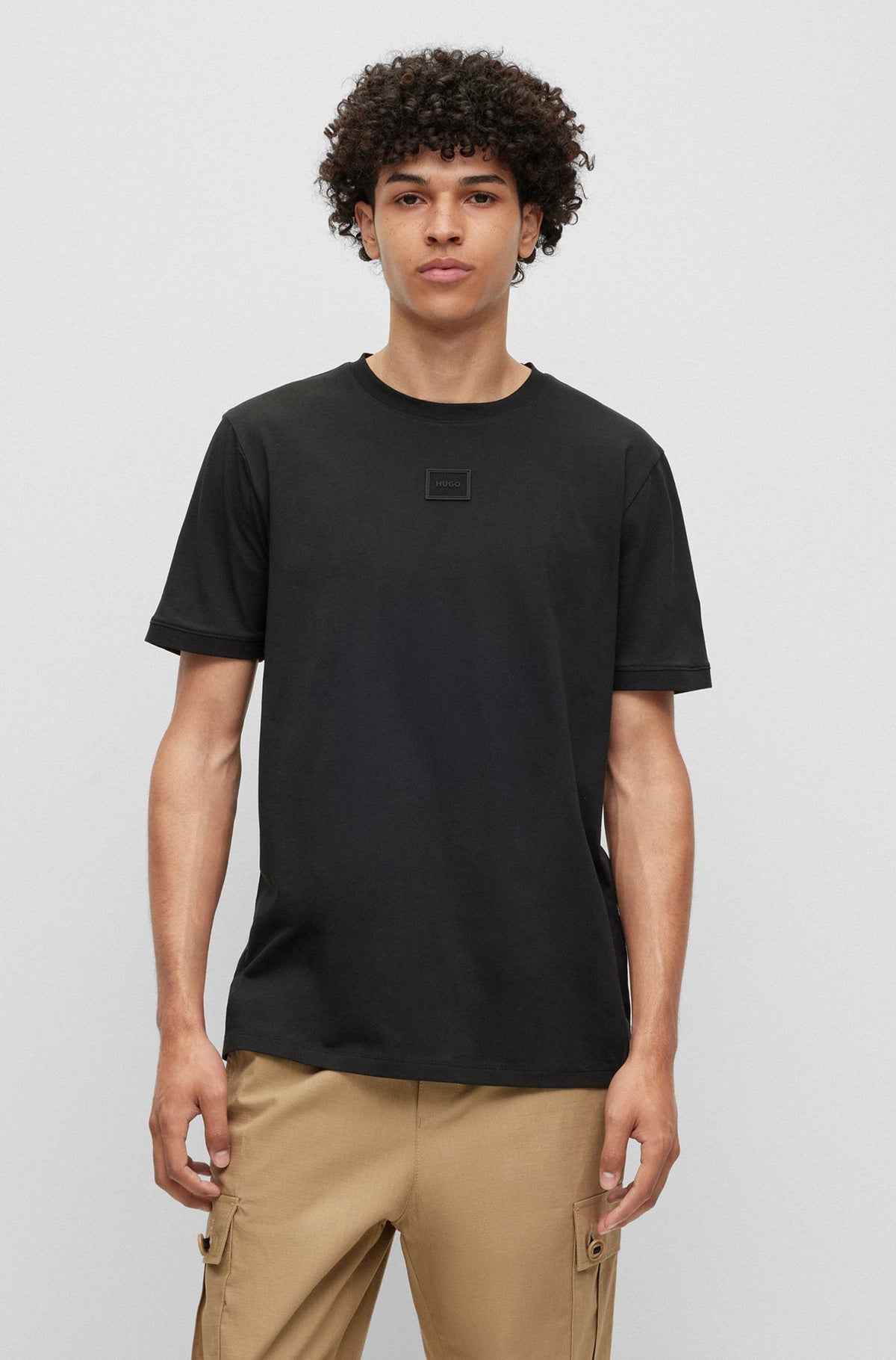T-Shirt pour homme par HUGO BOSS | 50495635 Noir/001-BLACK | Boutique Vvög, vêtements mode pour homme et femme