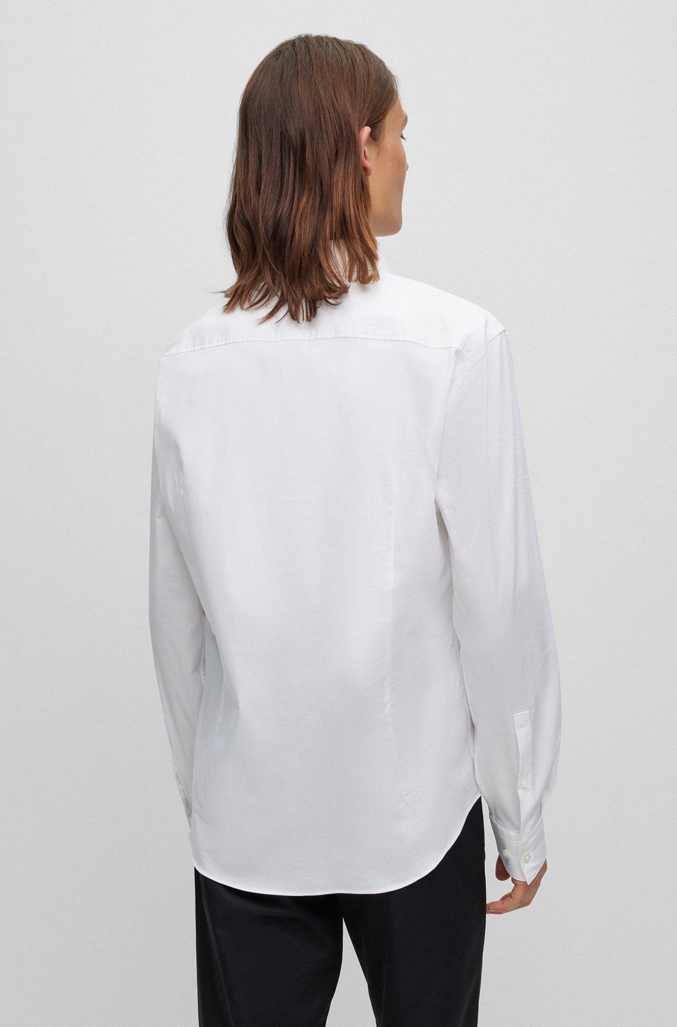 Chemise manches longues pour homme par HUGO BOSS | 50495900 Blanc/199-OPEN WHITE | Boutique Vvög, vêtements mode pour homme et femme