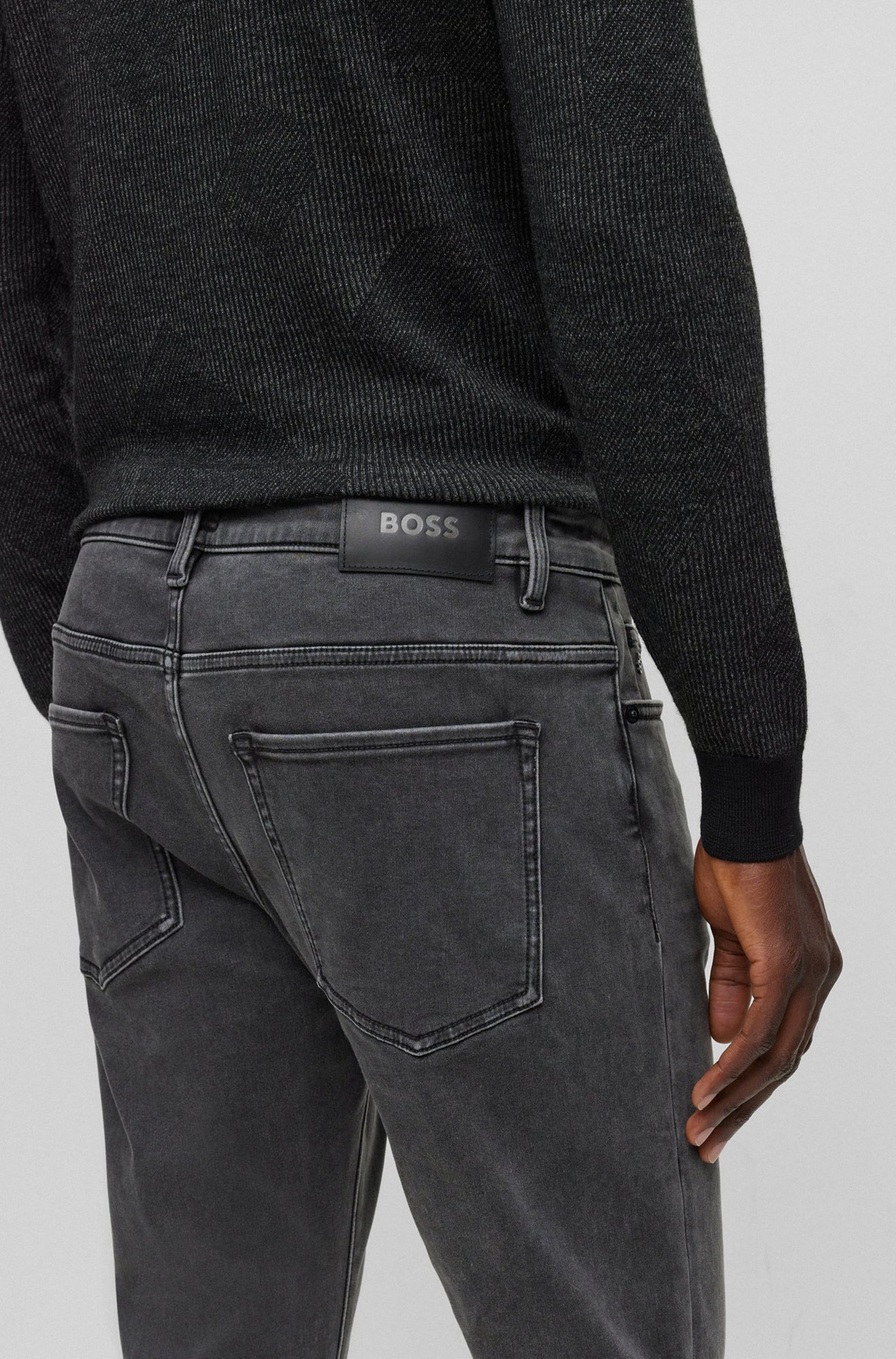 Jeans pour homme par HUGO BOSS | 50501684 Argent/040-SILVER | Boutique Vvög, vêtements mode pour homme et femme