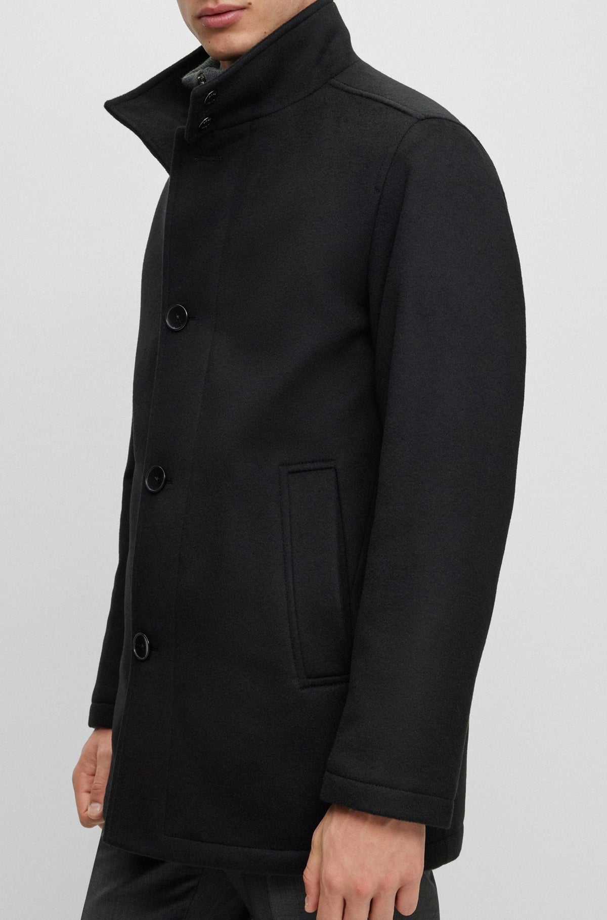 Coupe-vent mi-saison pour homme par HUGO BOSS | 50502332 Noir/001-BLACK | Boutique Vvög, vêtements mode pour homme et femme