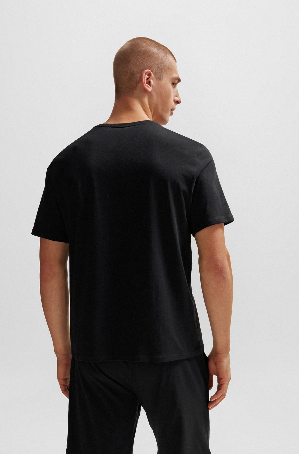 T-Shirt pour homme par HUGO BOSS | 50502864 Noir/001-BLACK | Boutique Vvög, vêtements mode pour homme et femme