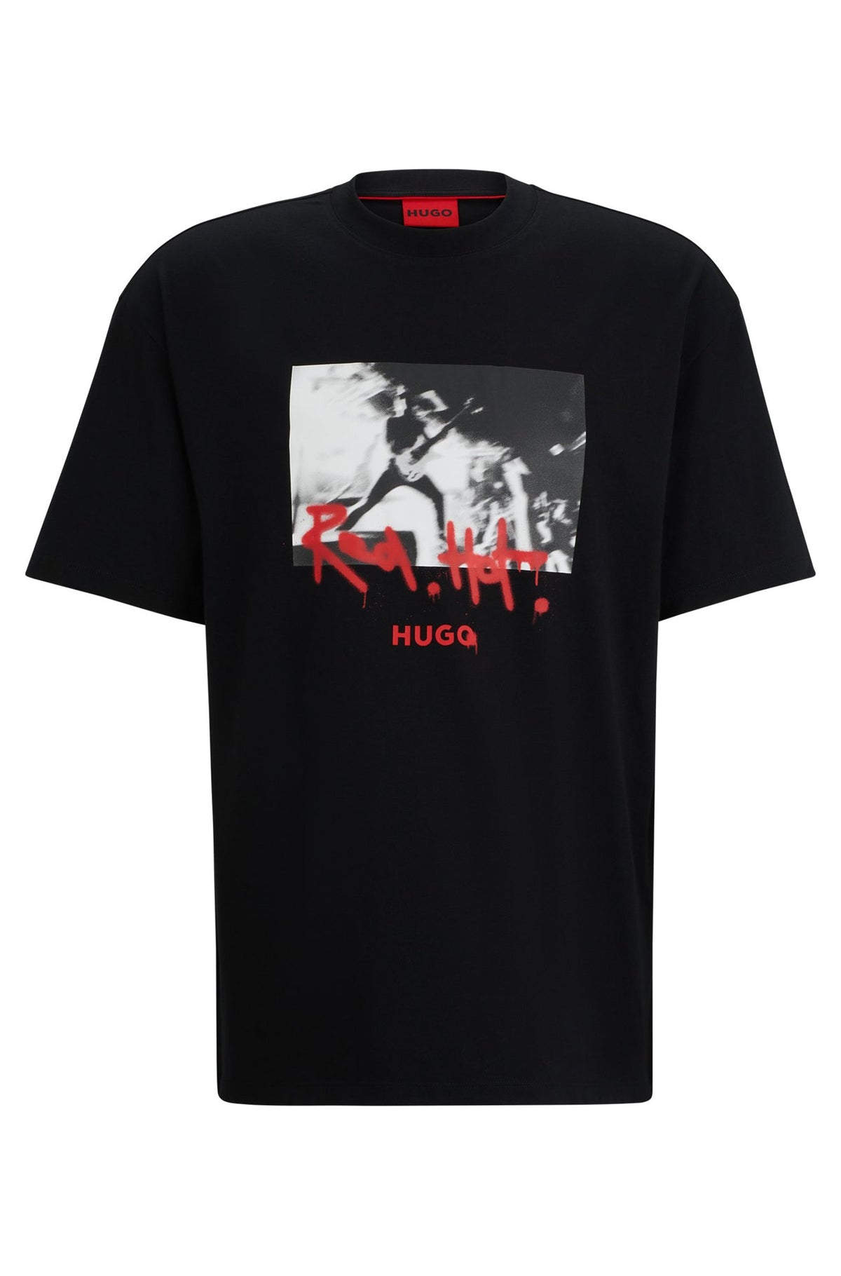 T-Shirt pour homme par HUGO BOSS | 50504871 Noir/001-BLACK | Boutique Vvög, vêtements mode pour homme et femme