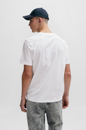 T-Shirt pour homme par HUGO BOSS | 50504936 Blanc/100-WHITE | Boutique Vvög, vêtements mode pour homme et femme