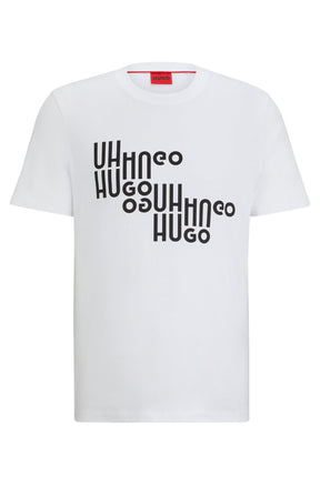 T-Shirt pour homme par HUGO BOSS | 50504936 Blanc/100-WHITE | Boutique Vvög, vêtements mode pour homme et femme