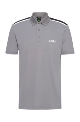 Polo pour homme par HUGO BOSS | 50506150 Gris/036-MED GREY | Boutique Vvög, vêtements mode pour homme et femme