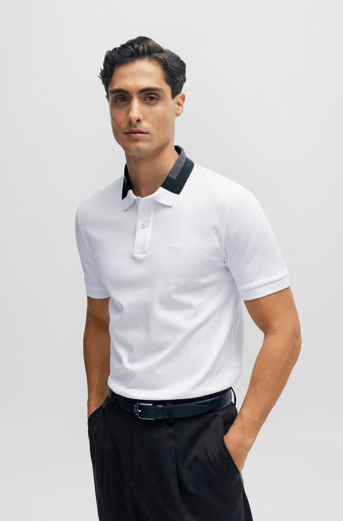 Polo pour homme par HUGO BOSS | 50508840 Blanc/100-WHITE | Boutique Vvög, vêtements mode pour homme et femme