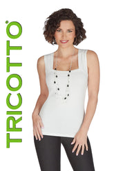 Camisole pour femme par Tricotto | 903 WHITE | Boutique Vvög, vêtements mode pour homme et femme