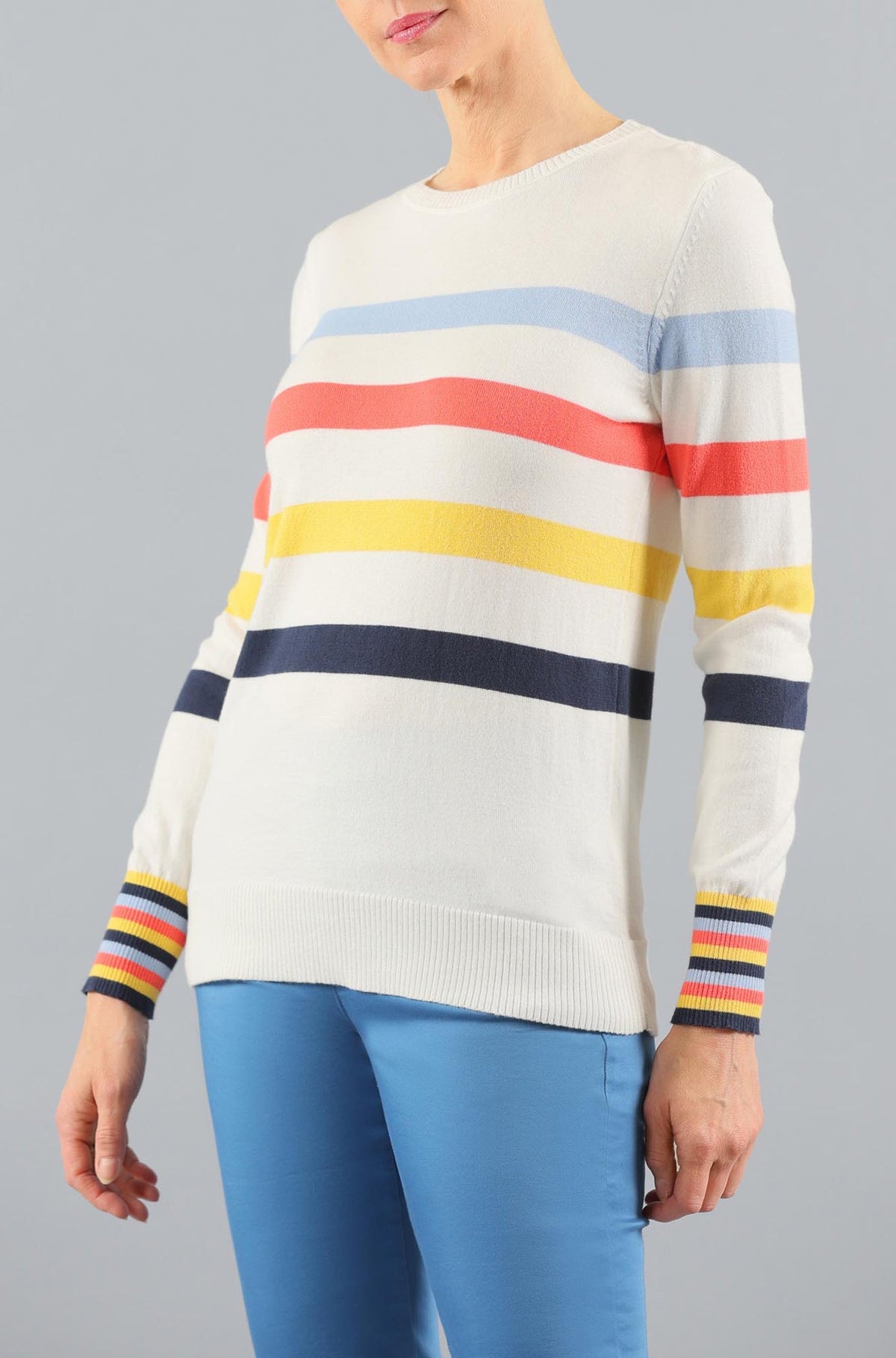 Chandail manches longues pour femme par Lisette L | 920174/Casey Multi/Multi Tones | Boutique Vvög, vêtements mode pour homme et femme