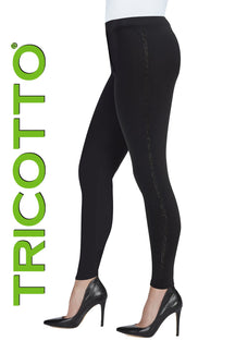 Legging pour femme par Tricotto | 949 BLACK | Boutique Vvög, vêtements mode pour homme et femme