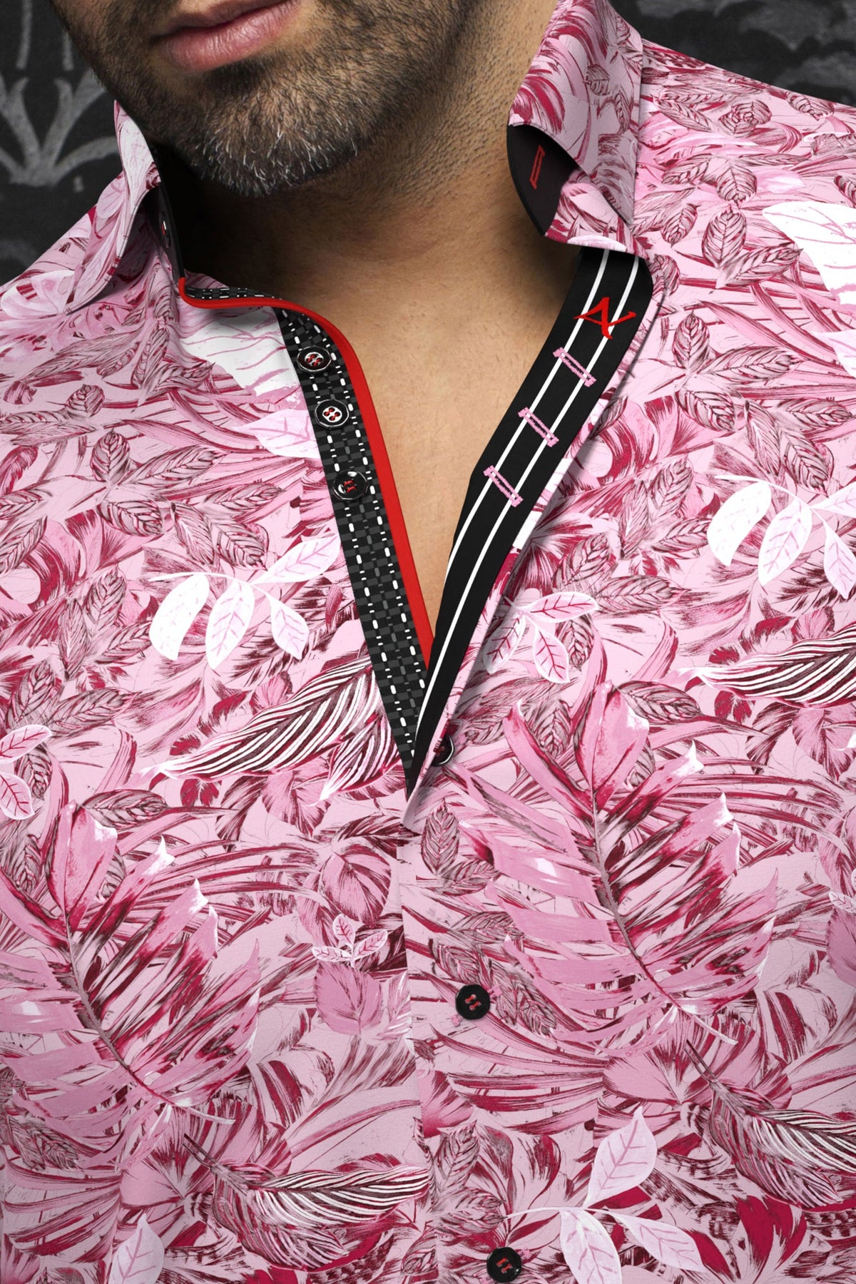 Chemise manches longues en Knit pour homme par Au Noir | ADRIEN Rose | Boutique Vvög, inventaire complet de la marque Au Noir