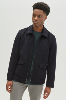 Veste en laine pour homme par Robert Barakett | Anakin RB22201 NAVY | Boutique Vvög, vêtements mode pour homme et femme