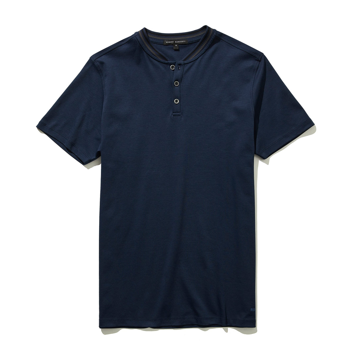 Chandail manches courtes henley pour homme par Robert Barakett | Georgia RB01173 BLNITE | Boutique Vvög, vêtements mode pour hommes