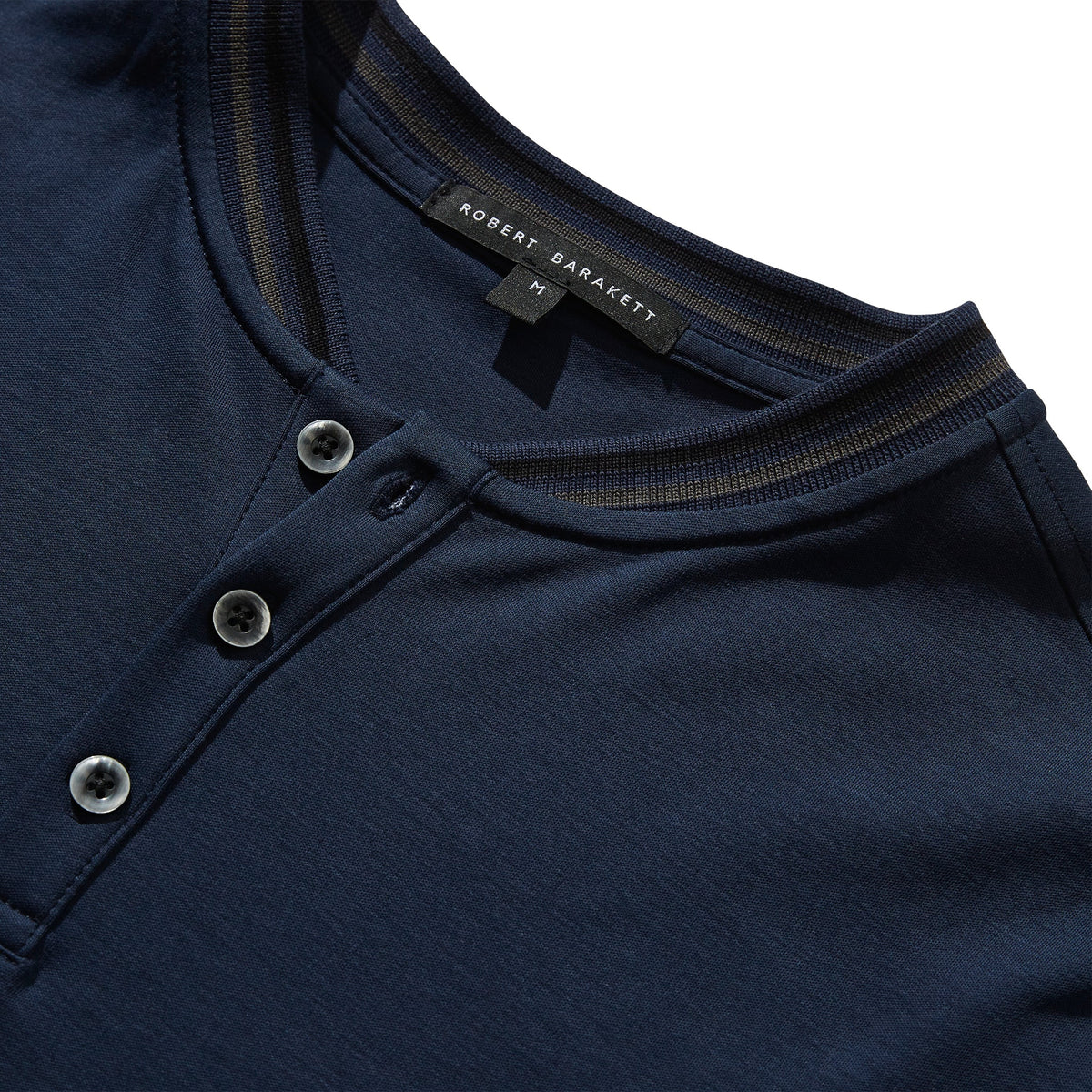 Chandail manches courtes henley pour homme par Robert Barakett | Georgia RB01173 BLNITE | Boutique Vvög, vêtements mode pour hommes