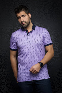 Polo pour homme par Au Noir | BATTISTA lavender | Boutique Vvög, inventaire complet de la marque Au Noir