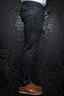 Pantalon pour homme par Au Noir | BERETTA-LEONARDO BLACK INDIGO | Boutique Vvög, inventaire complet de la marque Au Noir