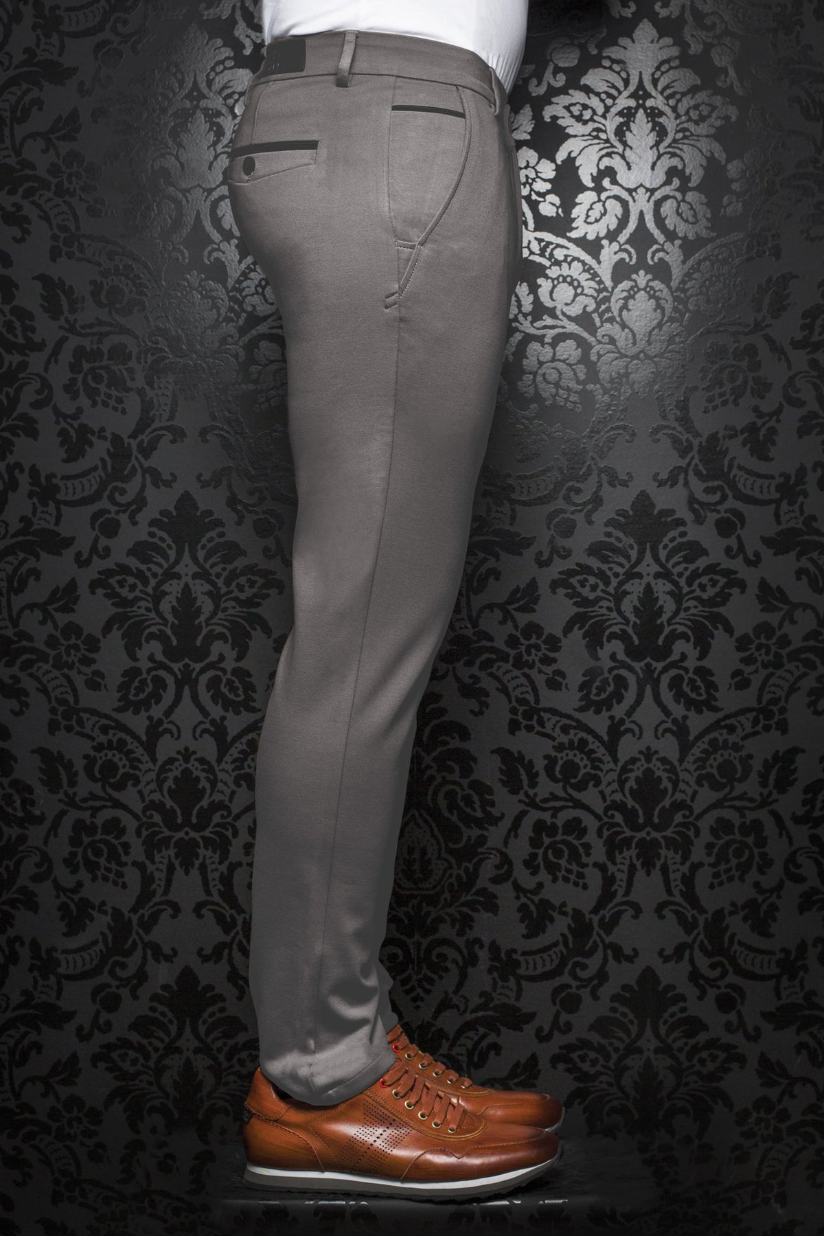Pantalon pour homme par Au Noir | BERETTA Gris | Boutique Vvög, inventaire complet de la marque Au Noir