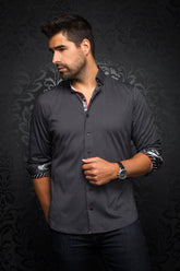 Chemise manches longues pour homme par Au Noir | BLONDEL Noir/black | Vvog.ca, inventaire complet de la marque Au Noir