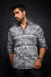 Chemise manches longues pour homme par Au Noir | CARTEL Gris/grey | Vvog.ca, inventaire complet de la marque Au Noir