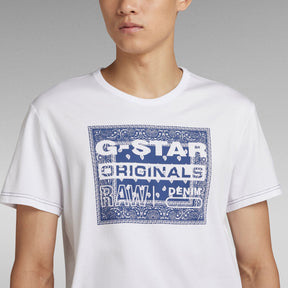 T-Shirt pour homme par G-Star RAW | D23158 336 110-WHITE | Boutique Vvög, vêtements mode pour homme et femme