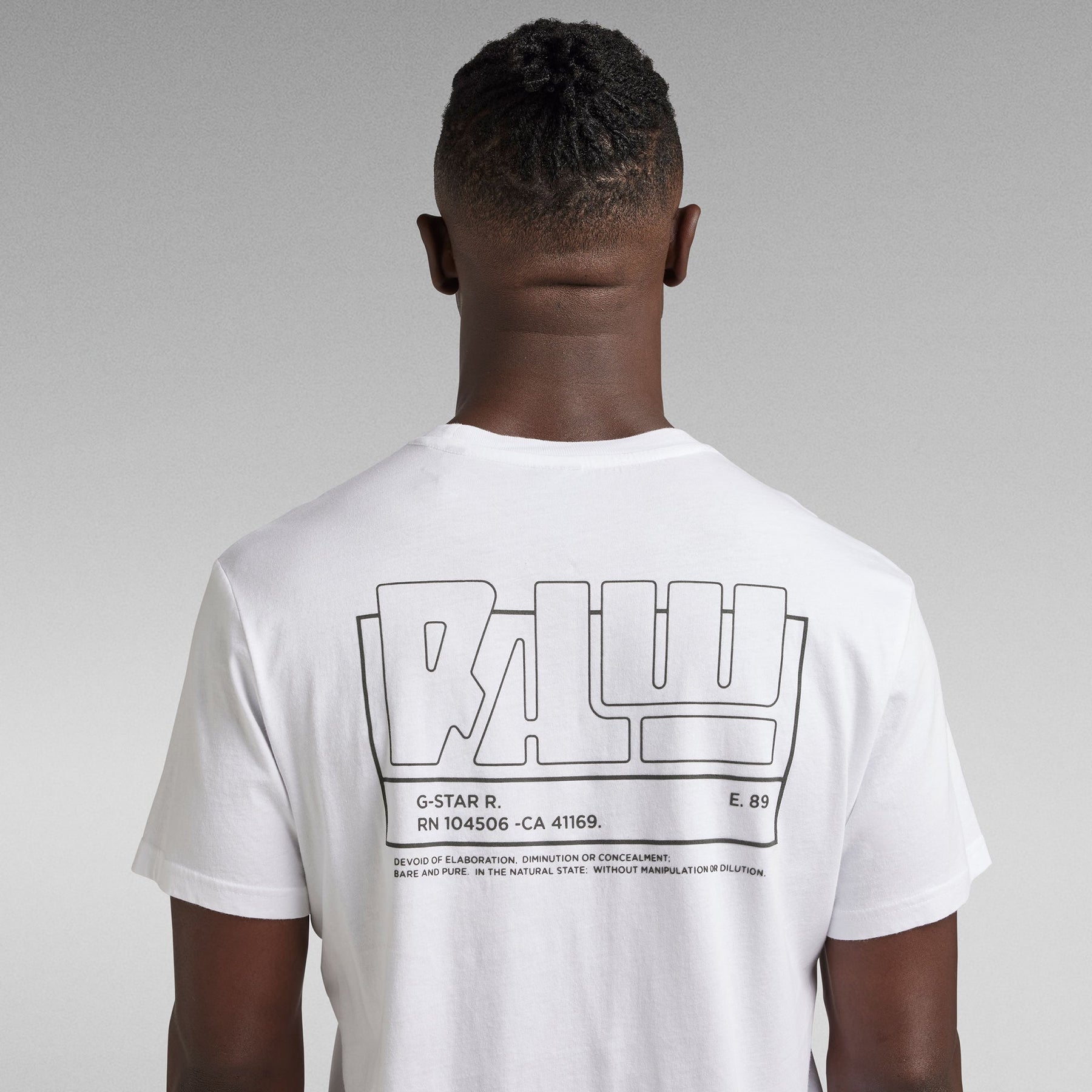 T-Shirt pour homme par G-Star RAW | D23160 336 110-WHITE | Boutique Vvög, vêtements mode pour homme et femme