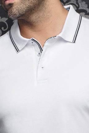 Polo pour homme par Au Noir | DELLARIO Blanc | Boutique Vvög, inventaire complet de la marque Au Noir